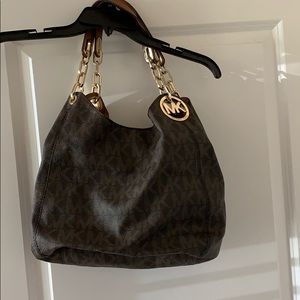 Brown and Gold MK purse